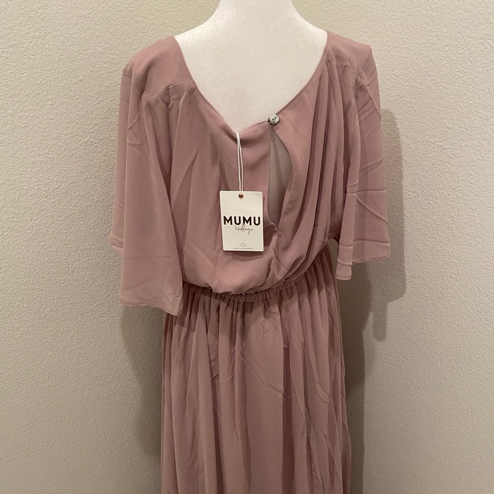 NWT Womens Show me your Mumu Long Maxi Dress Mauve color​​​​​​ - Picture 4 of 8